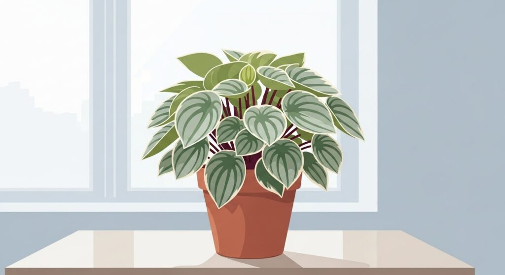 Peperomia Obtusifolia 'Alba'